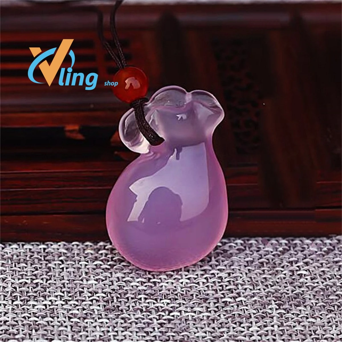 Chalcedony Purse Pendant With Pink Yellow And Green Agate Purse Size Mobile Phone Diy Accessories Men's Versatile Fashion Gift