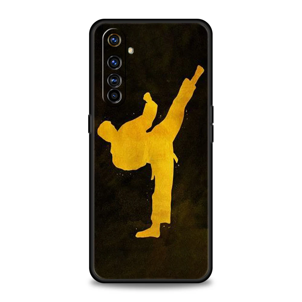 Martial Arts-Themed Shockproof Phone Case with Durable Silicon Shell