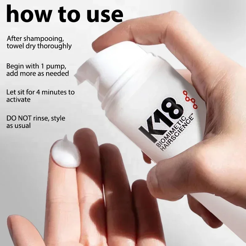 Hair Mask 150ml K18 Leave-in Molecular Hair Mask Original Repair Molecular Hair Damaged Dry Frizz 4-minute Care Moisturizing Treatment