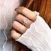 MINTYBOX S925 Sterling Sliver Oval Cut 3.5CT Moissanite Diamond Ring for Women Passed Tester Engagement Rings Travel Jewelry 6