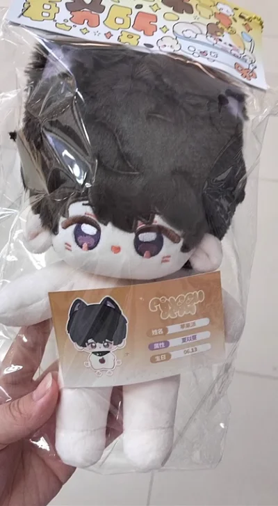 20cm Original Love and Deepspace Caleb Sylus Zayne Rafayel Xavier Kawaii Animal Ear Plush Doll Body Dress Up Clothes Plushies