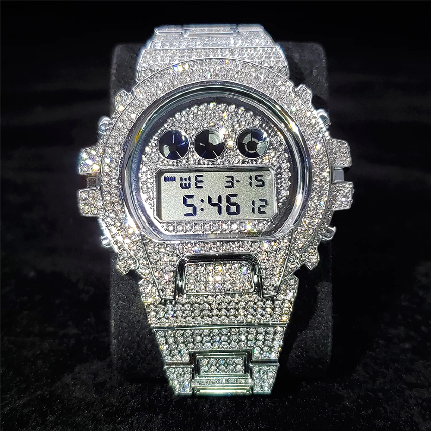 

New Hip Hop Man's Watch High-quality Electronic Watches For Man Fashion Super Cool Water Resistant Wedding WristWatch Men