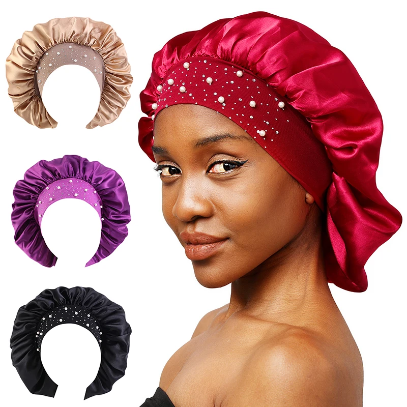 Acheter Couvre-tête pour filles, large bande, chapeau de couchage pour  enfants, Bonnet de nuit, soins capillaires, Bonnet de nuit