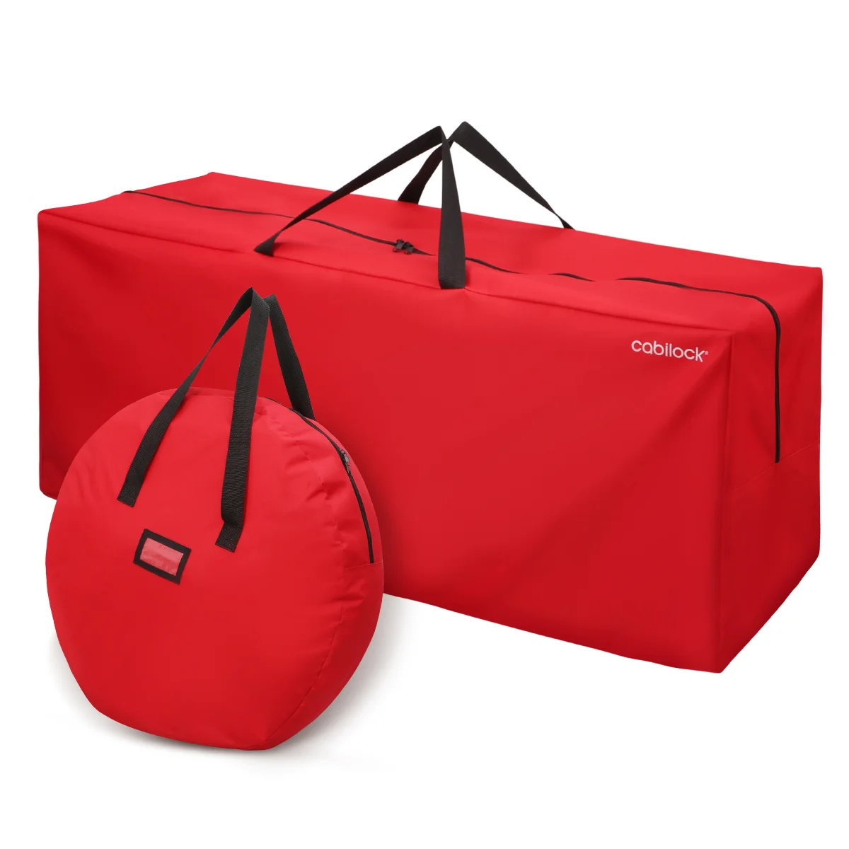 

1 набор, сумка для хранения новогодней елки и сумка для хранения рождественских венков, тяжелый Оксфордский очень большой контейнер для рождественских праздников, красный