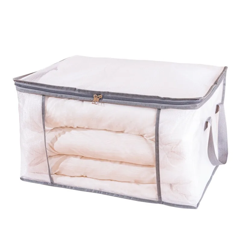 Transparent PVC Quilt Storage Bag Moving Luggage Packing Bag, Extra Large Capacity Clothes Quilts Storage Organizing Bag 5