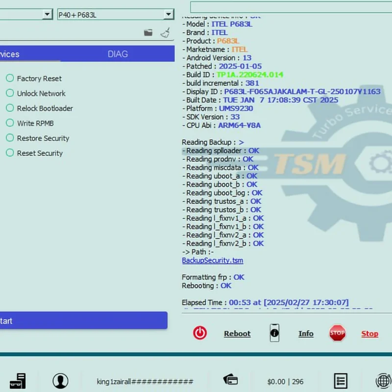 TSM PRO EDITION TSM TOOL PRO 1일 온라인 EDL FRP KG MDM 제거 및 SN 변경 플래시 도구