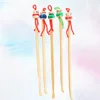 12 Pcs Wooden Ear Pick Wax Accessory Cartoon Remover Cleaner Picker Detergent Natural Supply 3
