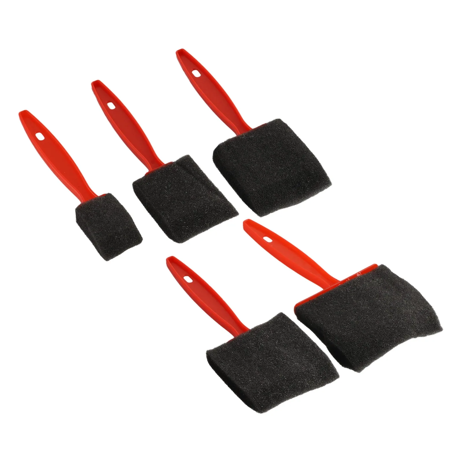 Description Picture 4 of item5PCS Sponge Foam Paint Brush Oil Stain Polyurethane Craft Art Paint Brush Set Child Drawing Painting Sponge Foam Brushes