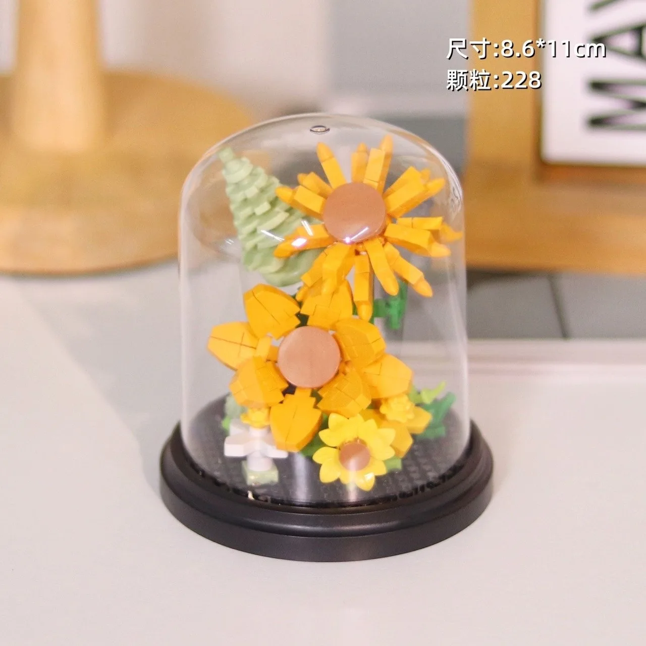 Building Block Toy Flower Bouquet Building Blocks Rose Sunflower Succulents Bonsai Garden Romantic Bricks DIY Potted Plants Model Kit Toy For Kids