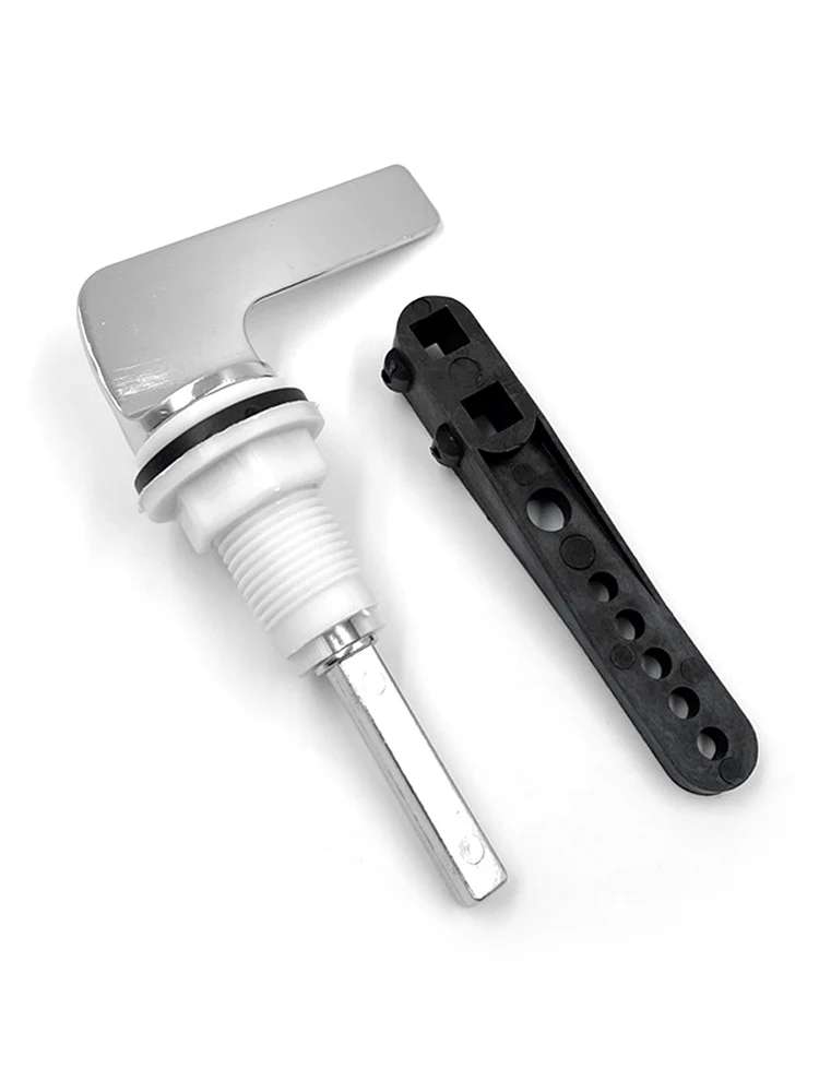 Toilet Flush Handle Lever Cistern Zinc Alloy Fitting For Tank Replacement Parts Bathroom