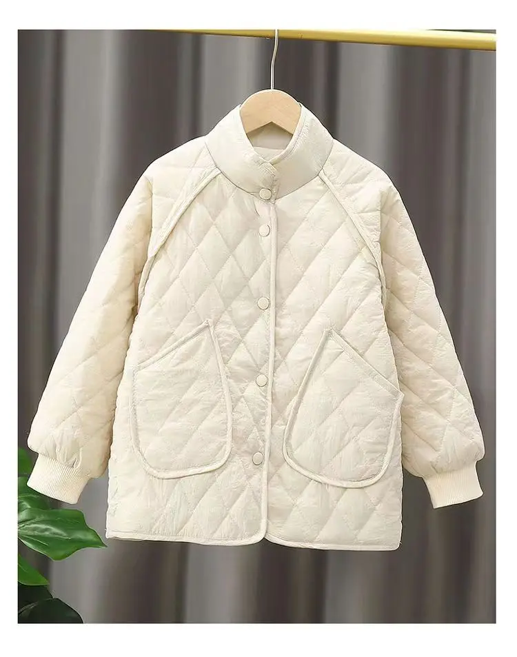 

New Light Girls Boys Jacket Winter Coats Children Clothes Windbreaker Coat For Kids 4-12 Years Cotton Warm Outerwear