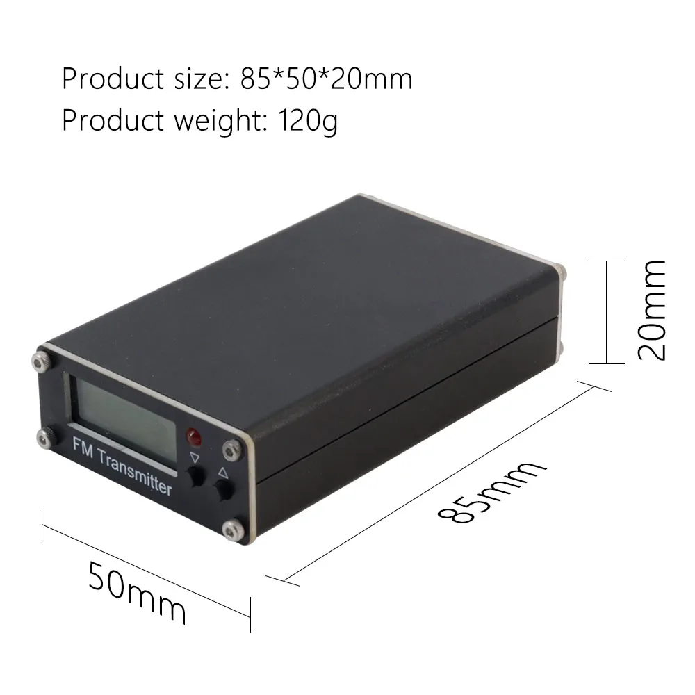 High-Performance FM Transmitter with LCD Display and USB-C Connectivity for Wireless Audio Broadcast