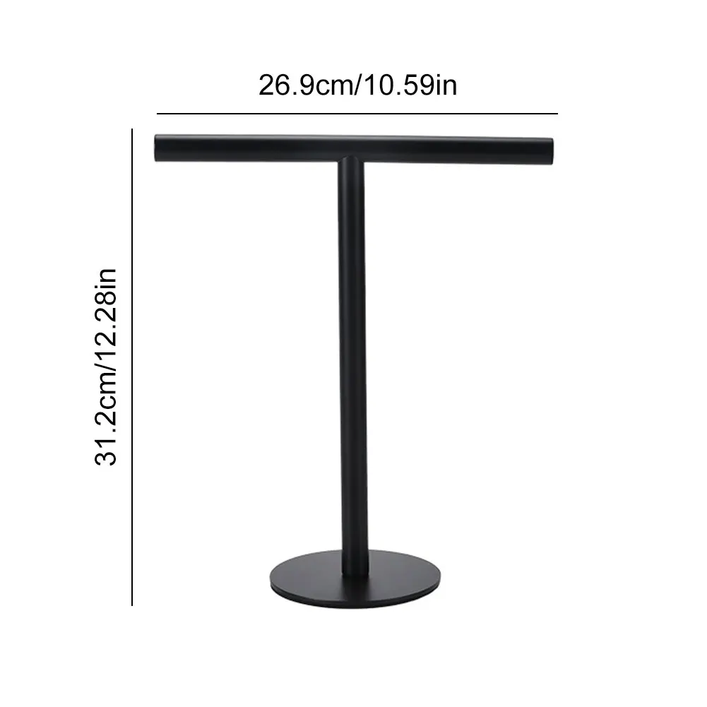 Stainless Steel Hand Towel Holder T-Shape Towel Bar Rack Bath Towel Bar Stand for Bathroom Kitchen Vanity Countertop