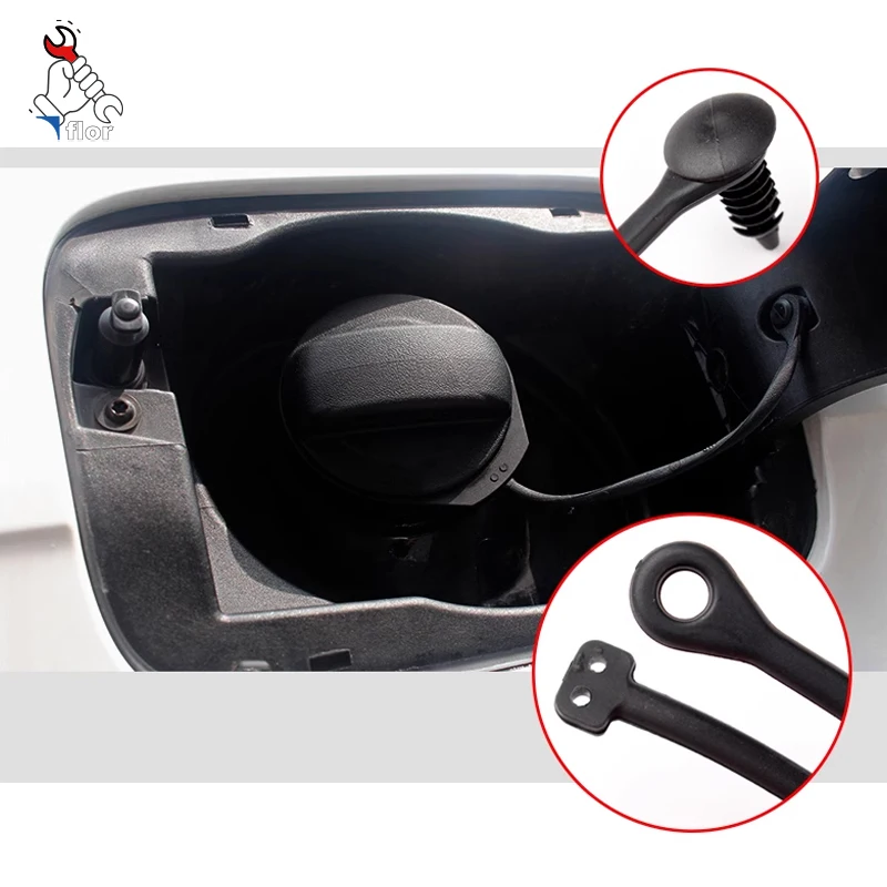Car Fuel Tank Cap Sling Gas Cap Cover Rope Tank Cover Cable Rope For Skoda Yeti Octavia Rapid Spaceback RAPID Fabia KAROQ