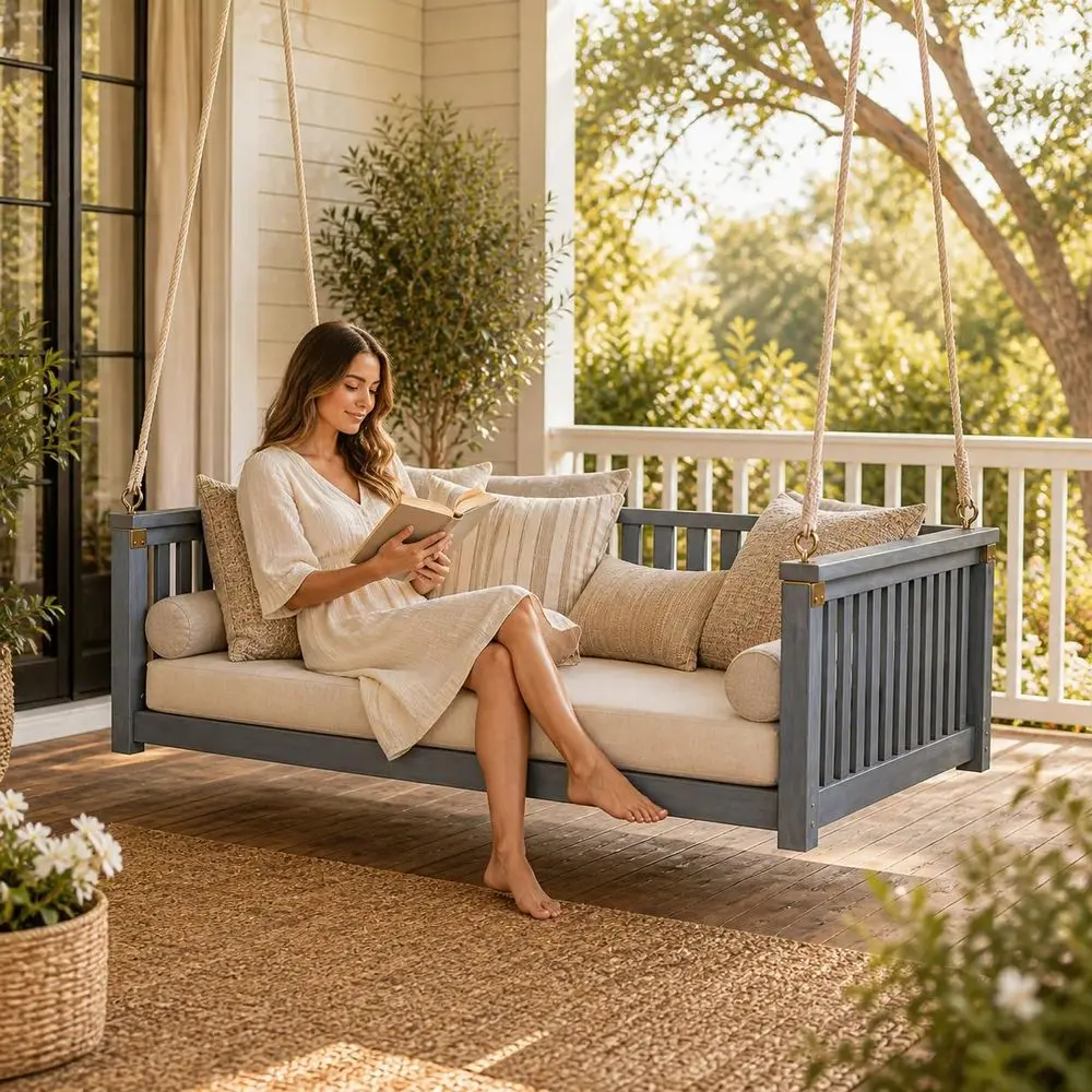 Patio Twin Daybed Swing 2
