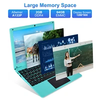 10.3 inch Laptop Android 12 Computer Quad Core Powered Netbook 2G RAM+64GB ROM Mini Laptop Computer for Kids with Bag Mouse Blue 2
