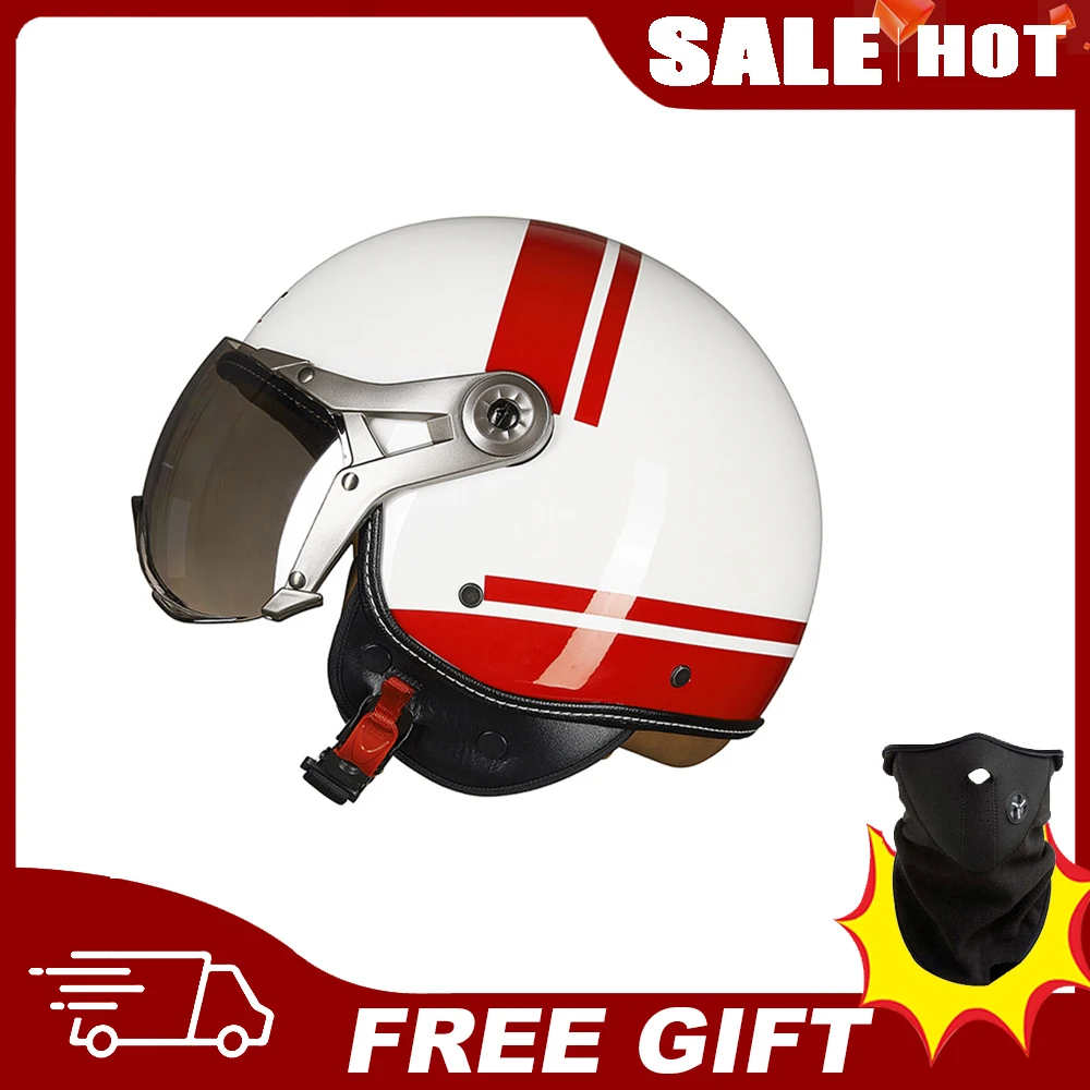 

GXT Series Open Face JET Motorcycle Helmet Vintage Jet Cascos Para Moto Flip Up Half Face Helmet Moto Capacetes 3/4 Casque Dot