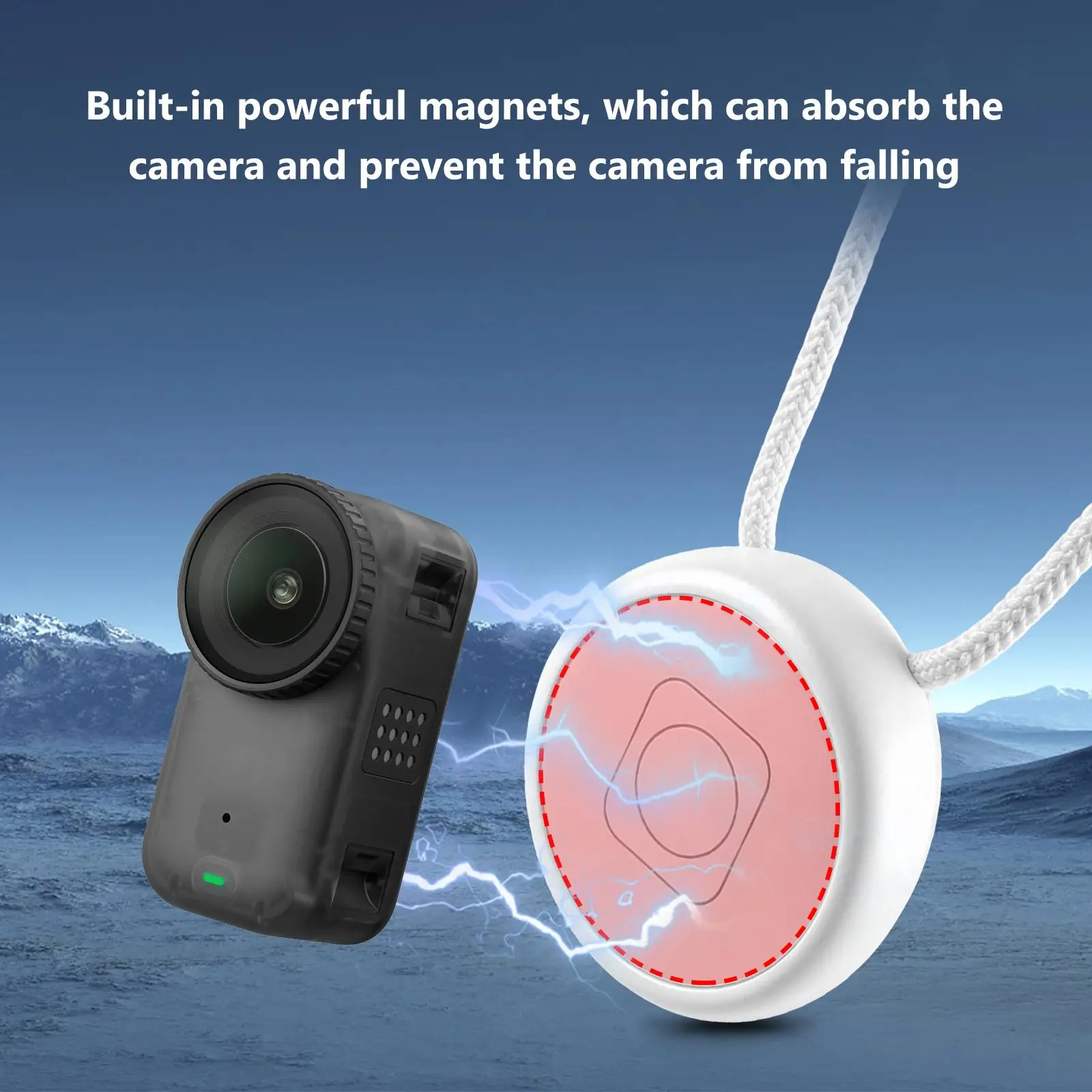 Insta360 GO Ultra 용 마그네틱 펜던트 홀더 퀵 릴리즈 넥 스트랩, Insta360 Go 3 / GO 3S 카메라 네크리스 마운트