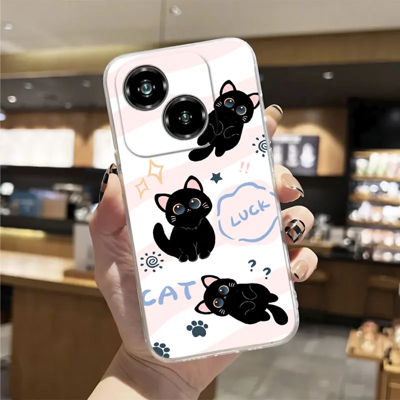 Luxury Clear Shockproof Silicone Soft Phone Case with Marble Floral Print