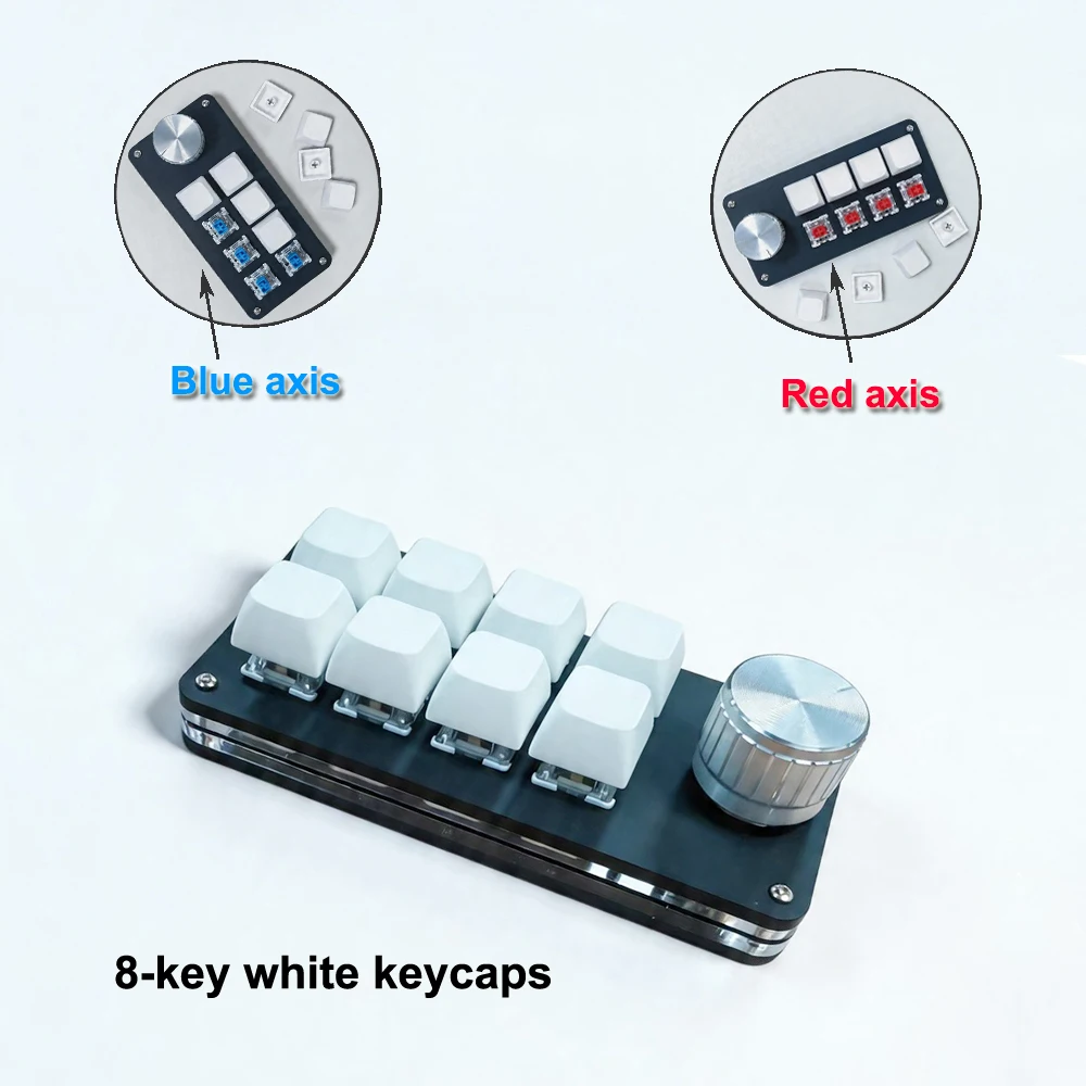 Multi-Functional 8-Key Editing Keyboard for Versatile Professional Use