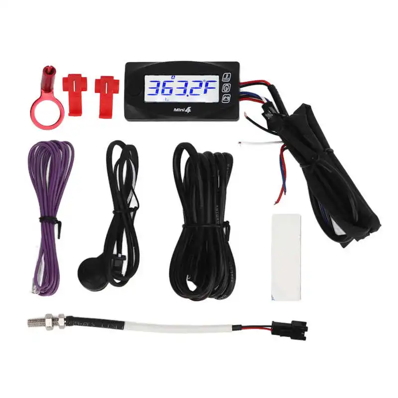 Motocicleta termômetro digital moto cilindro cabeça temperatura tensão ...