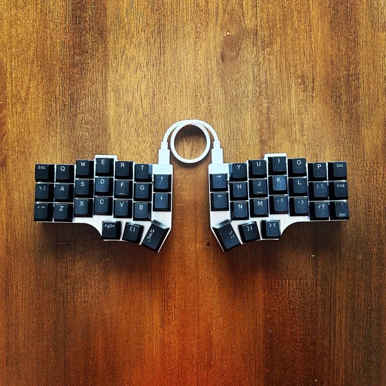 Corne V4se Wired Split Keyboard Customized Single Mode Hot