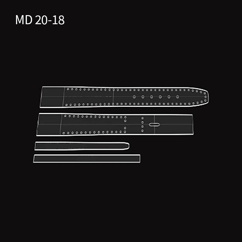 Modello In Pelle 4 Pezzi Per Lavori In Pelle, Modello Di Portafoglio In - Foto 3