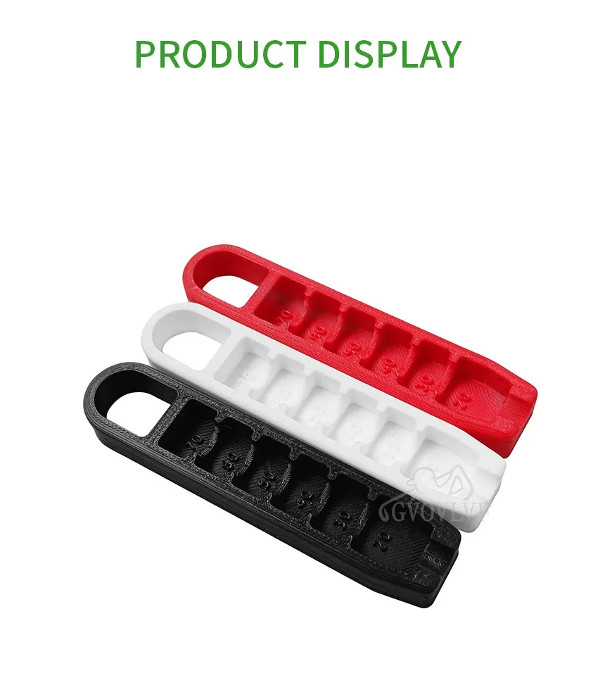 Golf Tee Height Adjuster Tees Holder Precision Adjustable Golf Tee Height Setup Tool Training Accessories White Black and Red