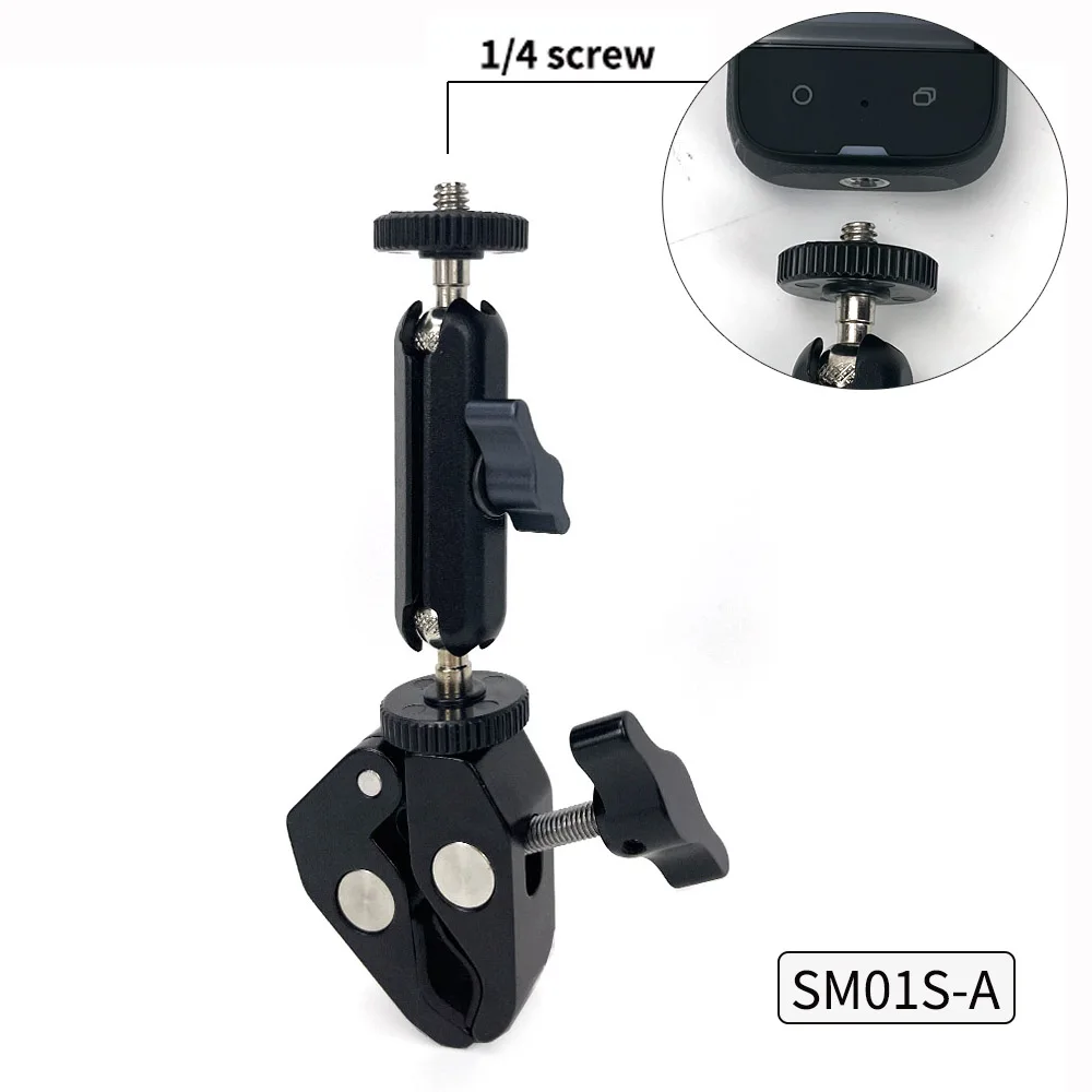 Motorcycle Bike Handlebar Mount for Gopro Hero 11 10 9 Insta360 ONE X2 X3  Rs Sports Camera Adjustable Clamp Holder Accessories