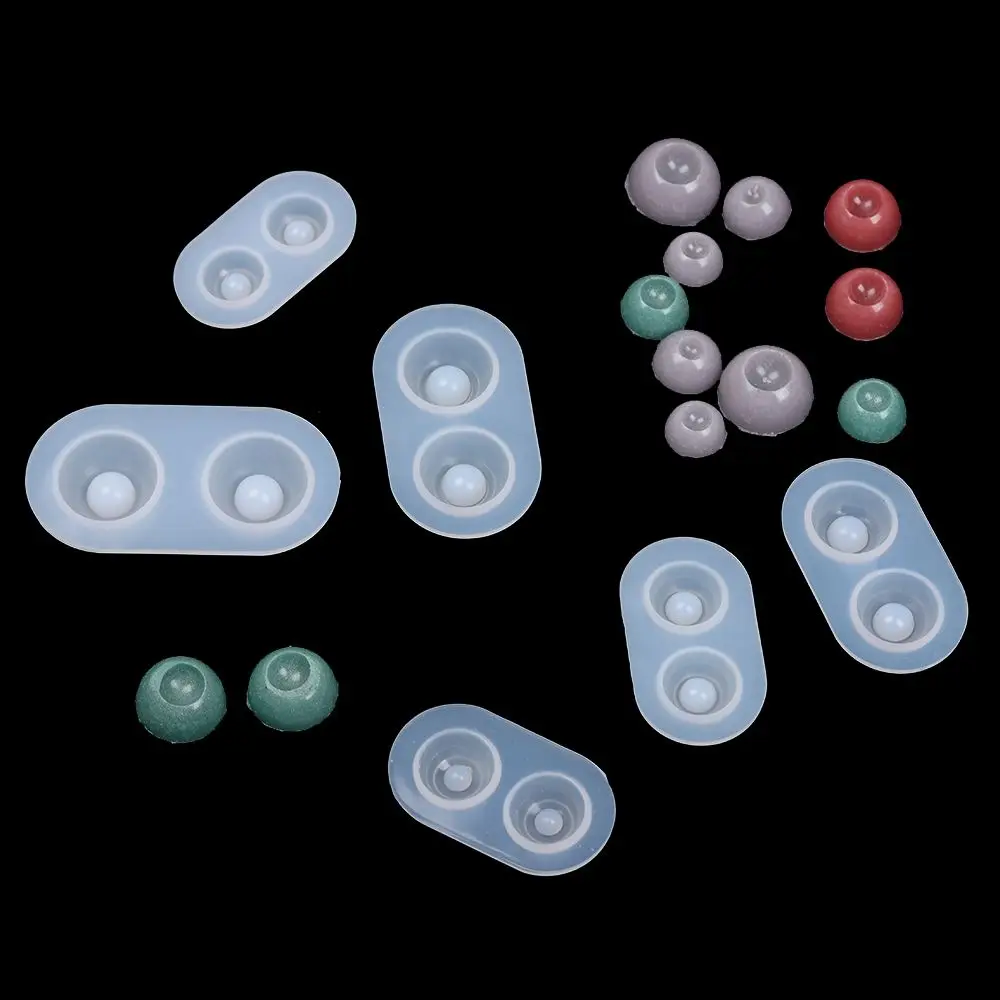 Silicone Doll Eyes Mold Half Round Eyeballs for DIY Accessories