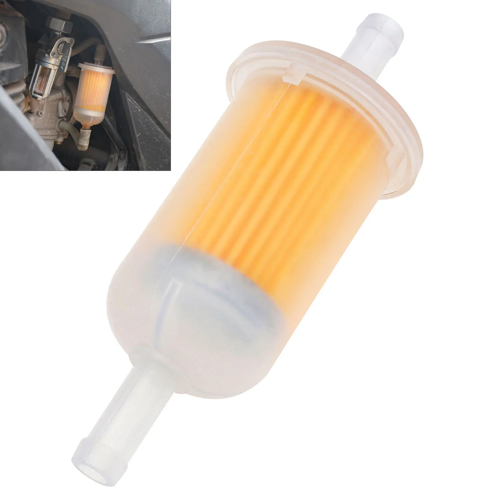 

8mm Motorcycle Oil Filter Inline Gas Fuel Filter Motorbikes Scooter Gasoline Filters Tool for Street Dirt Bike Motorbike ATV