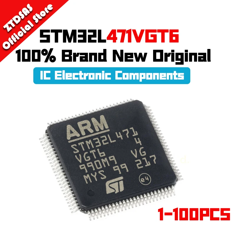 

1-100Pcs New Original STM32L471VGT6 STM32L471VG STM32L471 STM32L STM32 STM IC MCUMicrocontroller LQFP-100