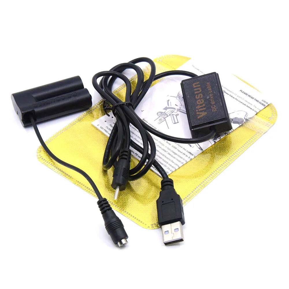 3.1V-3.3V USB Power Cable CA-PS800 ACK-800+DR-DC10 DC Coupler AA Dummy Battery For Canon SX150 IS SX160 IS A1300 A1400 A800 A810