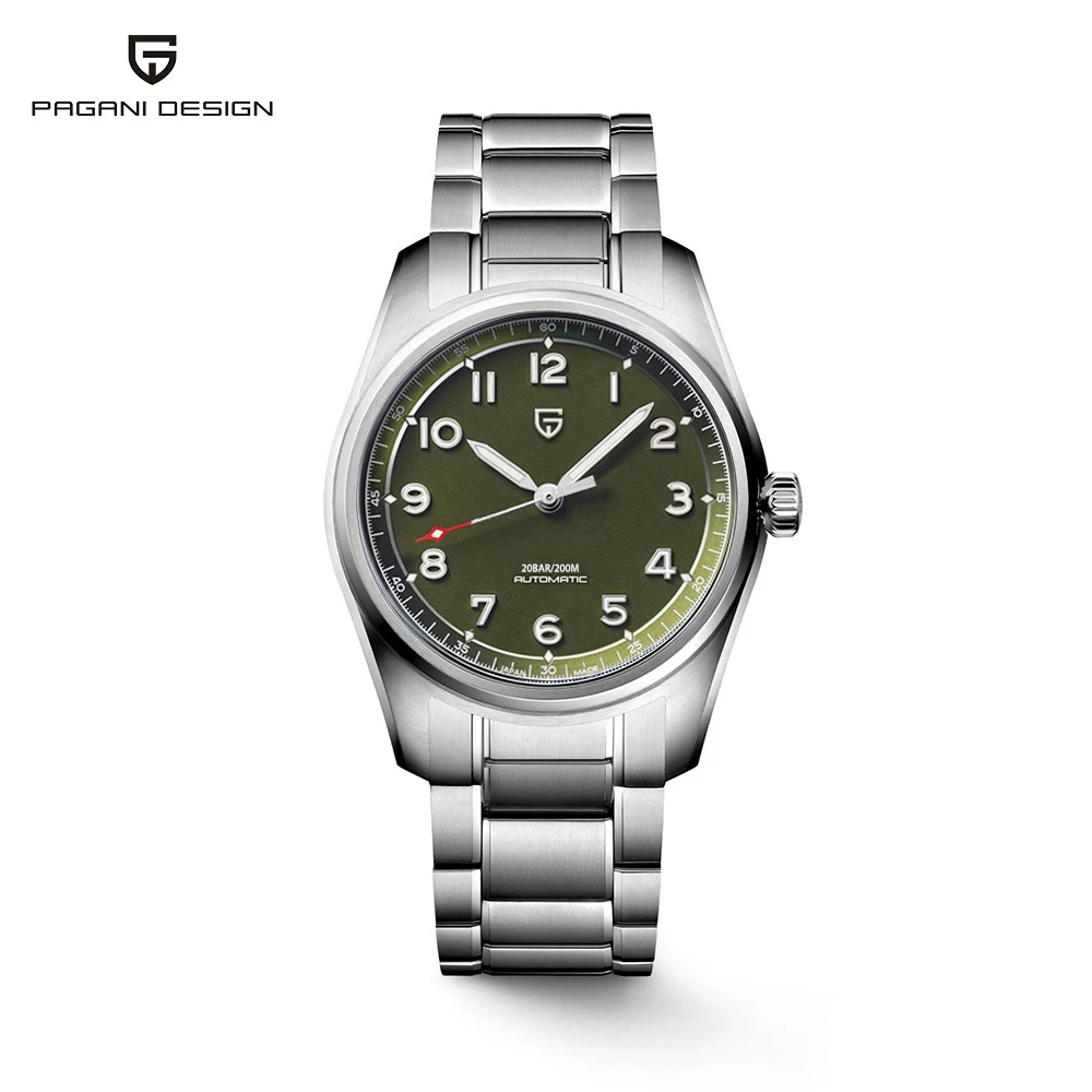 2022 New 38MM PAGANI Design Top Brand Men's Pilot Automatic Mechanical Watches Nh35A Sapphire waterproof 200m Relogio Masculino