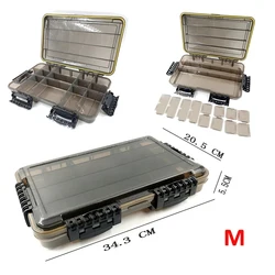 Spacious Waterproof Fishing Tackle and Accessory Storage Box (M)