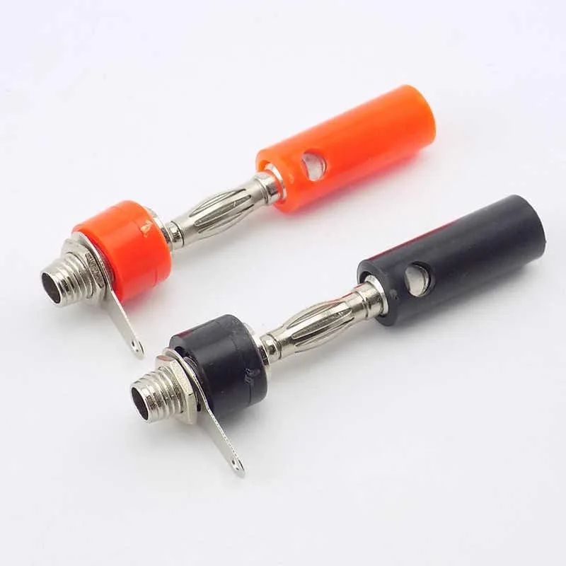 

4mm Plug Female Insert Connector Banana Socket Female Male Set Connector Nickel Plated DIY Connectors L19
