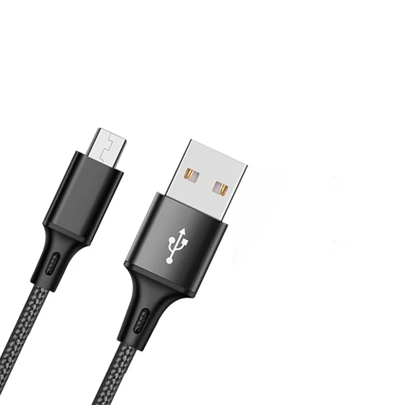 Durable Nylon Braided Micro USB Charging Cable - Multiple Lengths Available