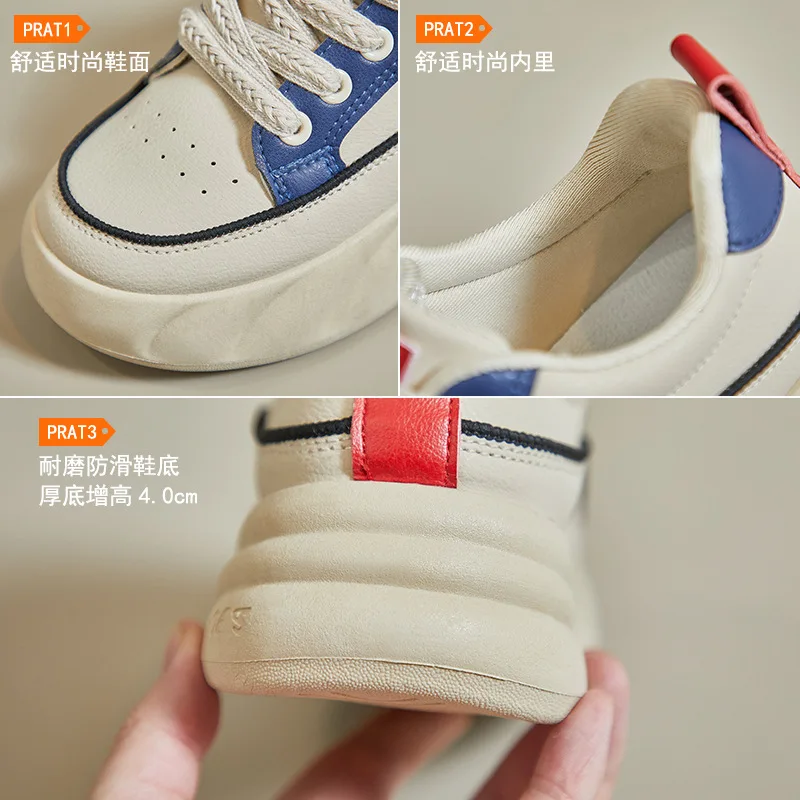 Spring & Summer Women Shoes Fashion Sneakers Thick-Soled Increase Breathable Sports Casual Size 35-40