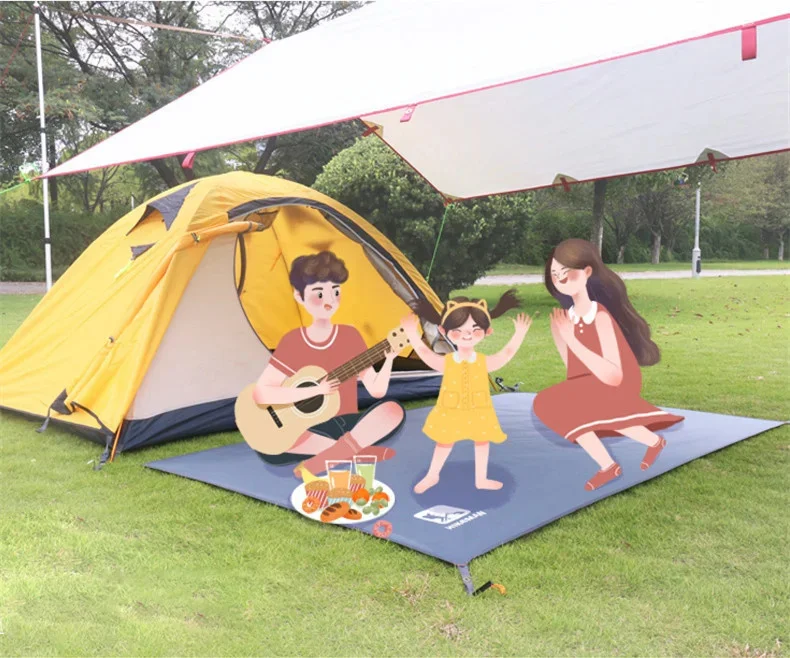 Description Picture 3 of itemWaterproof Beach Blanket Folding Camping Mat Mattress Lightweight Pinic Mat Multifunctional Tarp Canopy Sun Shelter Ground Sheet