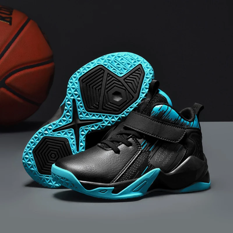 

2023 New Arrival Basketball Shoes Boy Hard-Wearing Sport Shoe Kids Outdoor Gym Basketball Boots Youth Designer Basket Shoes Boy