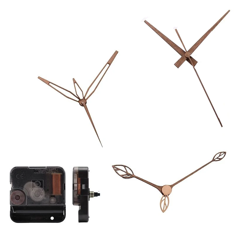 

50 pcs/lot Step Movement with Wooden Hands for 3D Wall Clock Seiko 12 inch часы настенные Wood Needle Quartz Clock Replacement