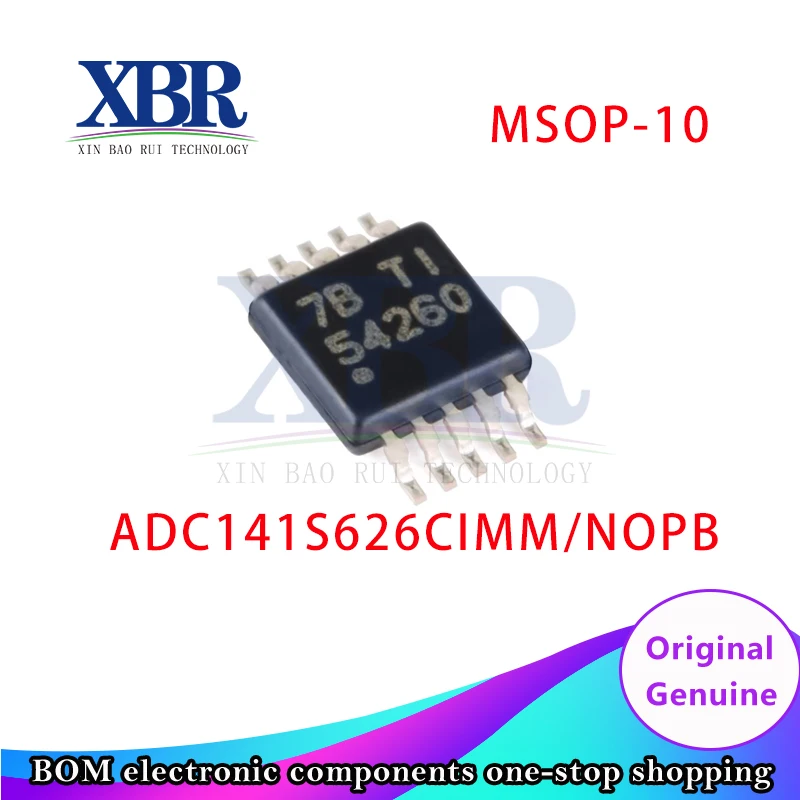 

5 PCS ADC141S626CIMM/NOPB MSOP-10 Analog to Digital Converters - ADC 14-bit, 50kSPS to 250kSPS, Differential Input,