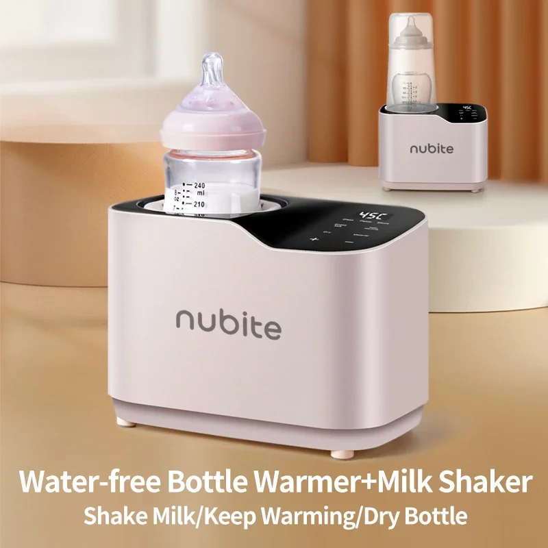 Hands Free Automatic Baby Milk Bottle Shaker Mixer & Water-Free Baby Bottle Warmer