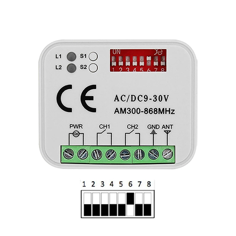 Garage Door Opener Garage Remote Control Universal 300-868MHz RX MULTI Receiver For TOP432NA TOP432EE TOP432EV TOP 432 NA EE EV Garage Door Remote Control Receiver