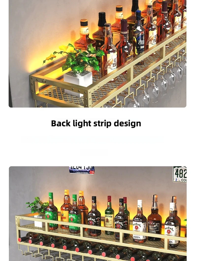 ウイスキーラック　棚　鉄×木製アイアンラック／おうちバー・ボトル棚・酒棚 111 ウイスキーラック 棚 鉄×木製アイアンラック／おうちバー・ボトル棚