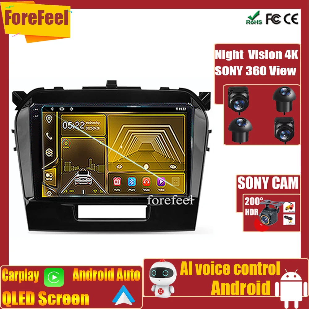 

Video 7862 For Auto Suzuki Vitara 4 2014 - 2018 Bluetooth Multimedia Navigation No 2din WiFi Stereo HeadUnit Screen BT Android