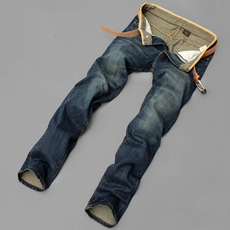 Pantalon Droit Homme Vintage - Couleur Unie, Style Britannique Décontracté - Léger Et Confortable Pour Automne - 9