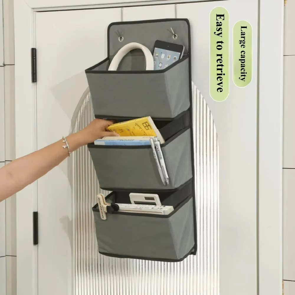 Hanging Bag Foldable Space Saving Non-woven Fabric Multi-layers Storage Bags Wall Mount Multifun-ctional Storage Hanging Bags 3