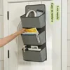 Hanging Bag Foldable Space Saving Non-woven Fabric Multi-layers Storage Bags Wall Mount Multifun-ctional Storage Hanging Bags 3