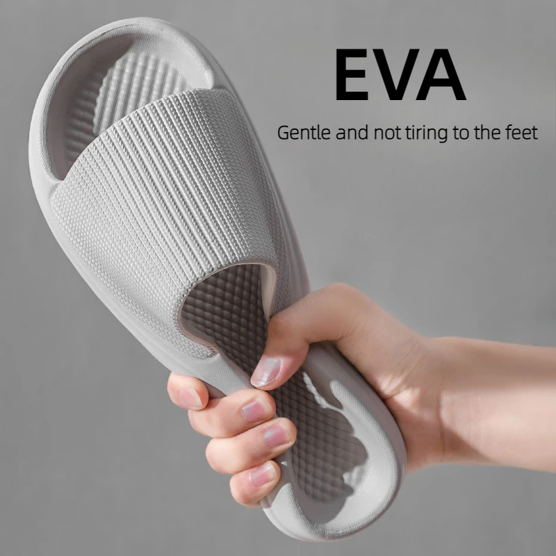 Sandals Fashion Men Women Anti-Slip Wear-Resistant EVA Thick Sole Home Bathroom Bath Flip-Flops Slippers
